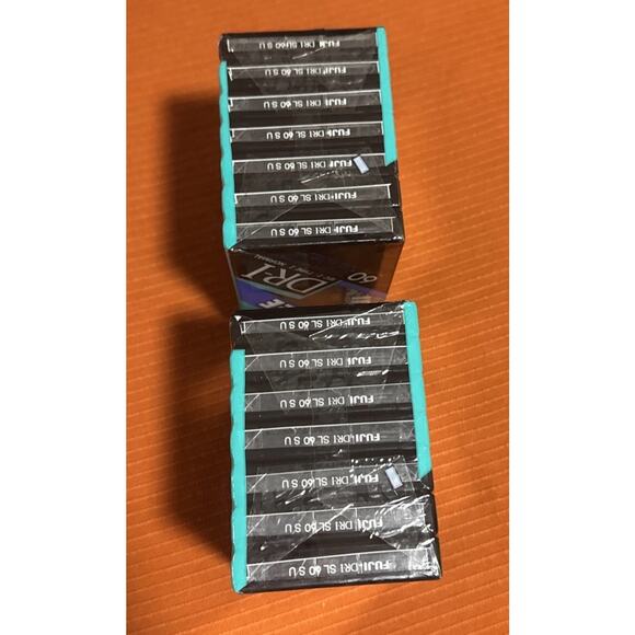2 Pks/Fuji Cassette Tape Blank DR-I Extraslim 60 IEC I Type I Normal 7 CASSETTES - Picture 2 of 4